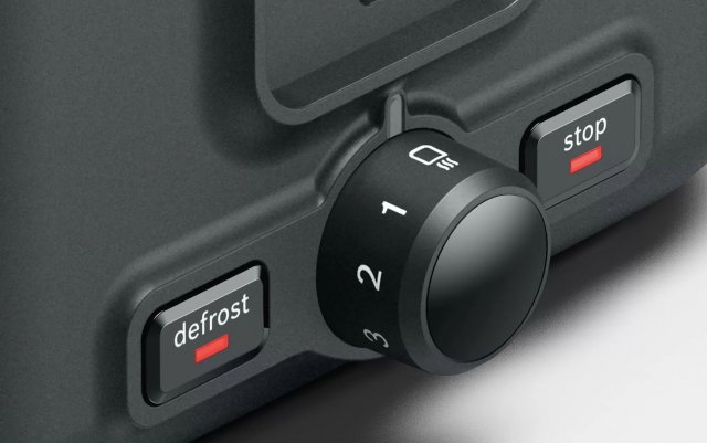 Bosch TAT3P424 2szeletes kenyérpirító, 970W, Designline, vörös szín - Kenyérpirító
