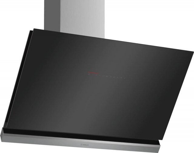 Bosch DWK98PR60 perimetrikus, döntött kűrtős páraelszívó, 90cm, fekete üveg, A+, Home Connect - Páraelszívó