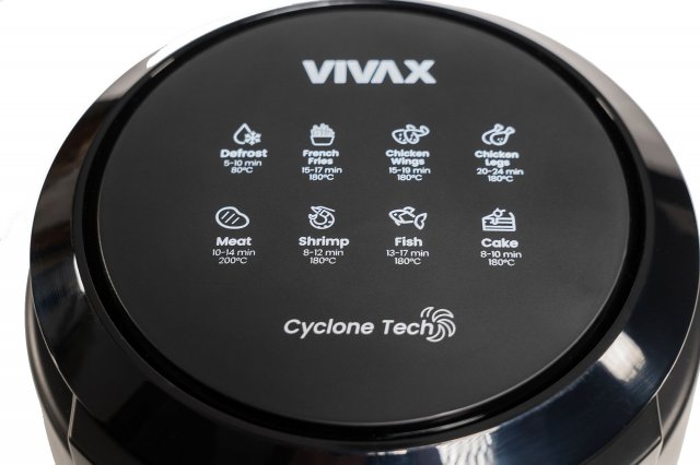 Vivax DFA515MB forró levegős sütő, 5liter, 1500W, fekete - Olajsütő, forrólevegős sütő
