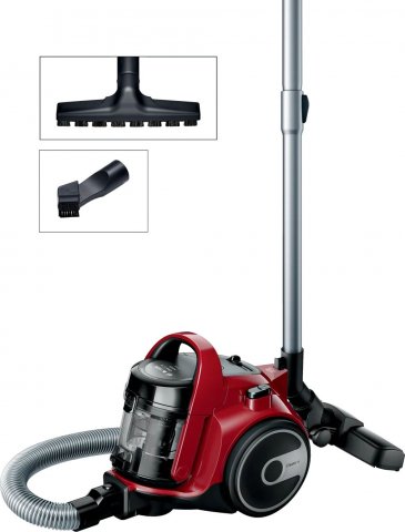 Bosch BGS05AAA2 porzsák nélküli porszívó, 700W, Chili piros - Porszívó, takarítógép
