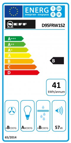 Neff D95FRW1S2 falra szerelhető elszívó ajándék Bosch TAT3P420 kenyérpirítóval, 90cm, fekete üveg, 717/578m3/h, B - Páraelszívó