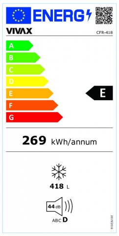 Vivax CFR418 fagyasztóláda, 418 liter, E, fehér, digit kijelző - Fagyasztószekrény, fagyasztóláda, jégkészítő