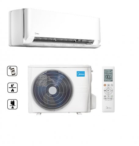 Midea MCB-24-SP Breezeless E, inverteres hűtő-fűtő split klíma szett, 7,1kW, A++/A+, Wifi - Split klíma