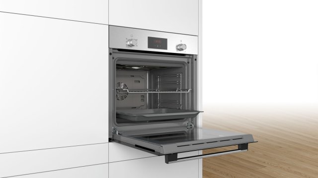 Bosch HBF133BR0 beépíthető elektromos sütő, 66liter, 5 funkció - Beépíthető sütő, gőzsütő
