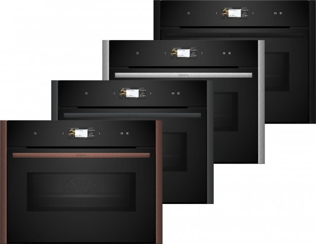 Neff C29MS3AY0 N90 kompakt sütő mikrohullám funkcióval, Flex design, 45 liter, 21 funkció, Home Connect, - Beépíthető sütő, gőzsütő