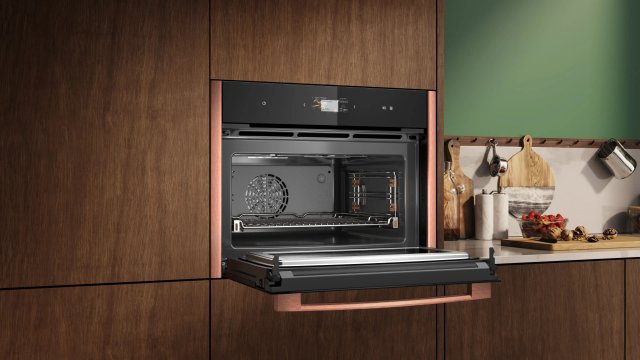 Neff C29MS3AY0 N90 kompakt sütő mikrohullám funkcióval, Flex design, 45 liter, 21 funkció, Home Connect, - Beépíthető sütő, gőzsütő