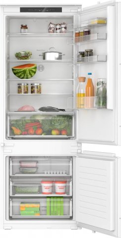 Bosch KBN96NSE0 beépíthető kombinált hűtőszekrény, 285+98 liter, E, NoFrost - Beépíthető hűtő, fagyasztó, borhűtő
